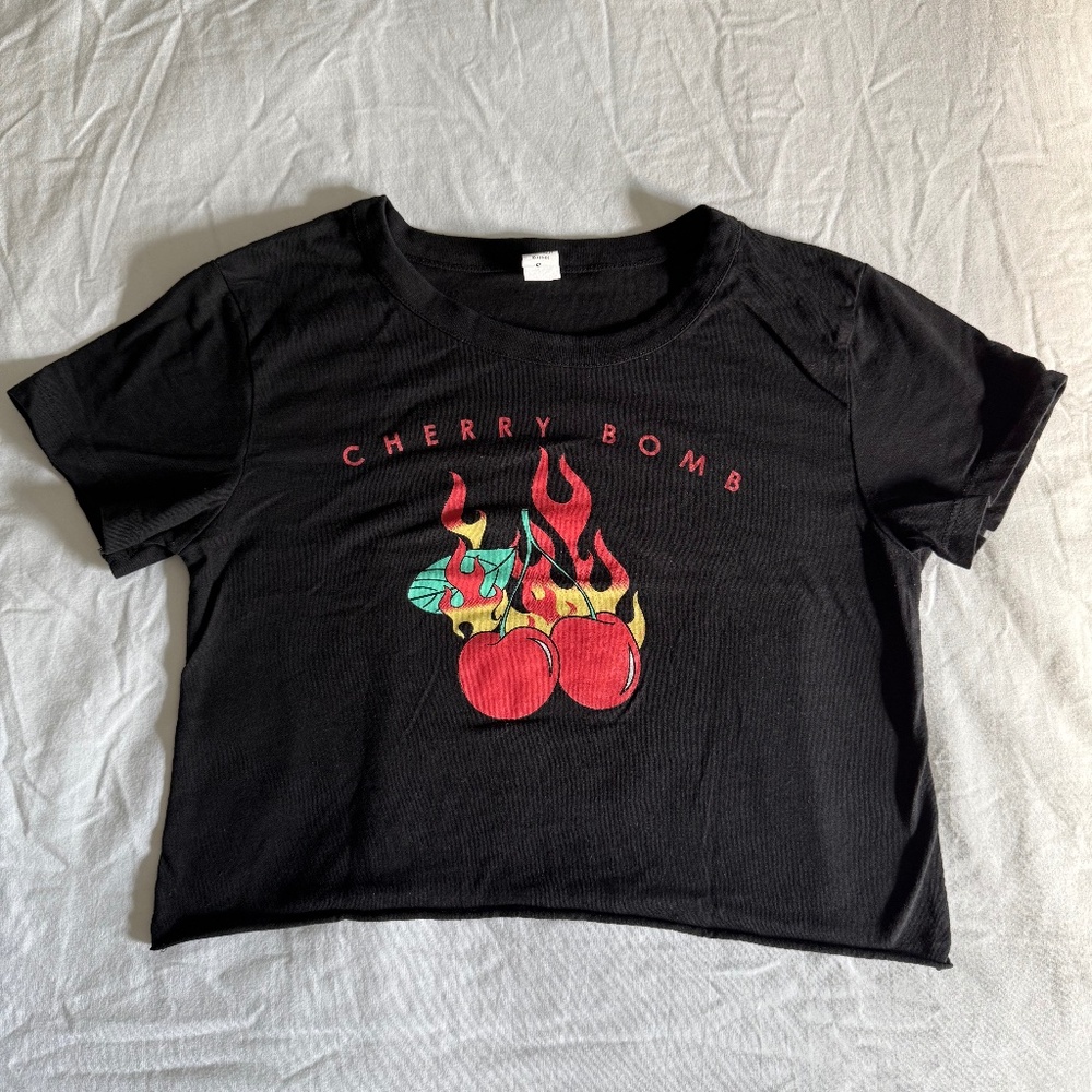 Cherry bomb crop top